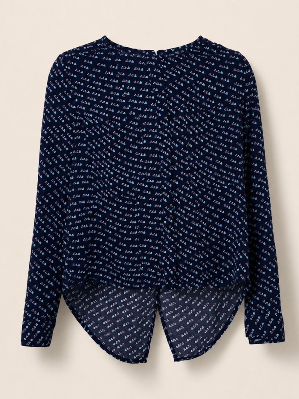 Maeve Anthropologie Navy Bird Print